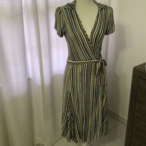BCBG Maxazria- Striped Dress